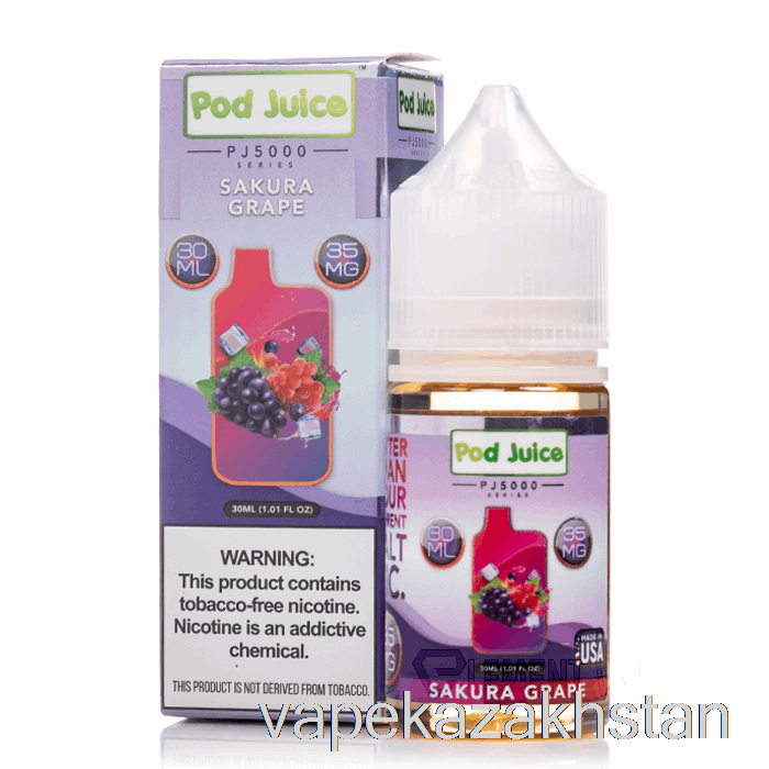 Vape Smoke Sakura Grape - Pod Juice PJ5000 - 30mL 35mg